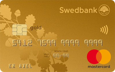 Swedbank Betal- och kreditkort Mastercard Guld